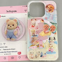 Thumbnail for Cute Sylvanian Families Magnetic Stand iPhone Case - ArtGalleryZen