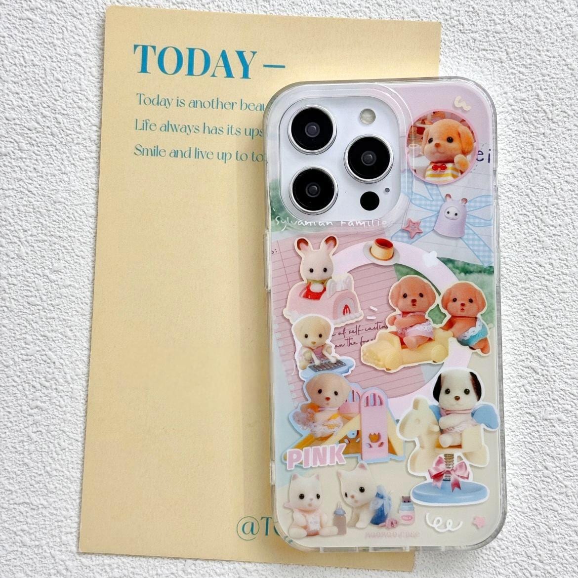 Cute Sylvanian Families Magnetic Stand iPhone Case - ArtGalleryZen