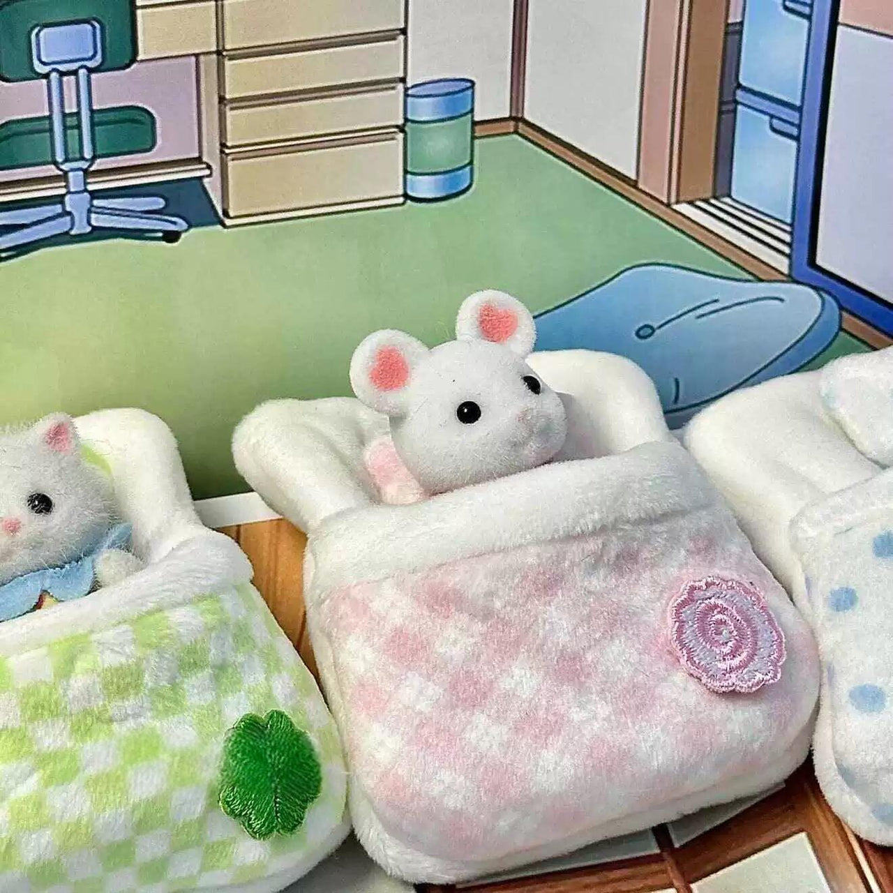 Cute Sylvanian Families Mini Doll Sleeping Bag - ArtGalleryZen