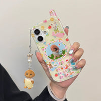 Thumbnail for Cute Sylvanian Families Phone Shaped iPhone Case With Charm - ArtGalleryZen
