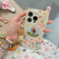 Thumbnail for Cute Sylvanian Families Phone Shaped iPhone Case With Charm - ArtGalleryZen