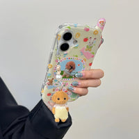 Thumbnail for Cute Sylvanian Families Phone Shaped iPhone Case With Charm - ArtGalleryZen