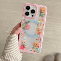 Thumbnail for Cute Sylvanian Families Puppy Shaker Magnetic Stand iPhone Case - ArtGalleryZen