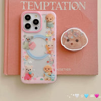 Thumbnail for Cute Sylvanian Families Puppy Shaker Magnetic Stand iPhone Case