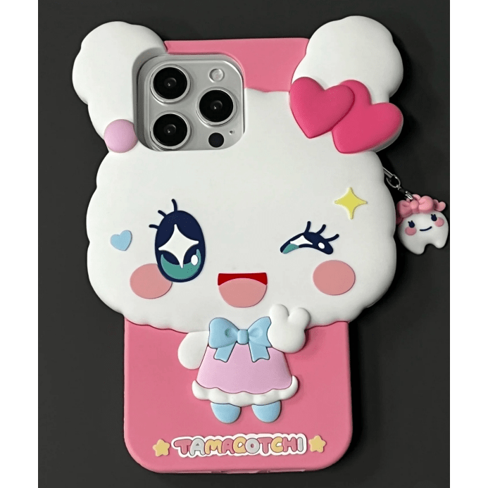 Cute Tamagotchi Silicone iPhone Case - ArtGalleryZen