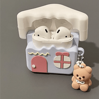 Thumbnail for Cute Teddy Bear House AirPods Earphone Case - ArtGalleryZen