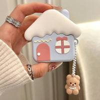 Thumbnail for Cute Teddy Bear House AirPods Earphone Case - ArtGalleryZen