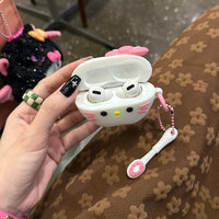 Thumbnail for Cute Teeth Hello Kitty AirPods Earphone Case With Charm