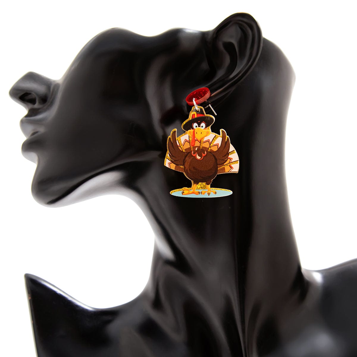 Cute Thanksgiving Turkey Dangle Earrings