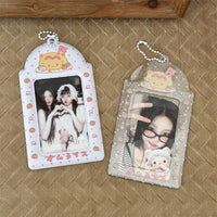 Thumbnail for Cute Tomato Cat Puppy Kpop Keychain Photocard Holder - ArtGalleryZen