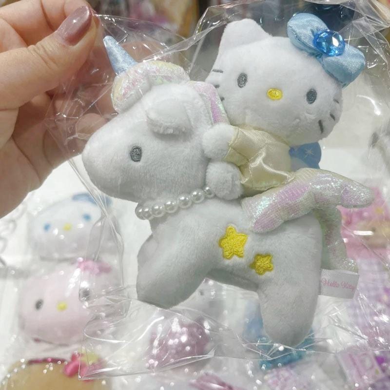 Cute Unicorn Hello Kitty Plush Keychain Doll - ArtGalleryZen