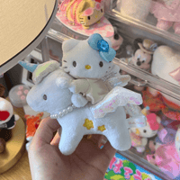 Thumbnail for Cute Unicorn Hello Kitty Plush Keychain Doll - ArtGalleryZen