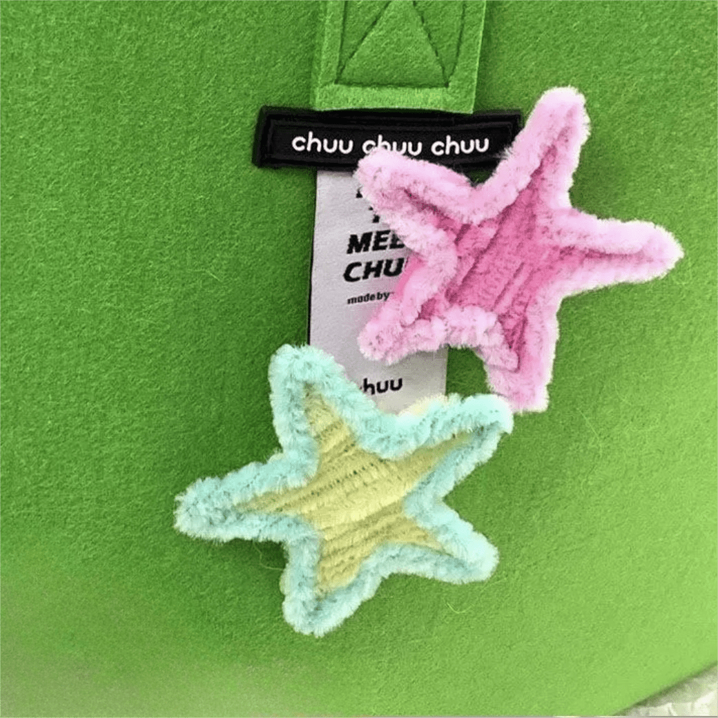 Cute Y2K Plush Star Hair Clip - ArtGalleryZen