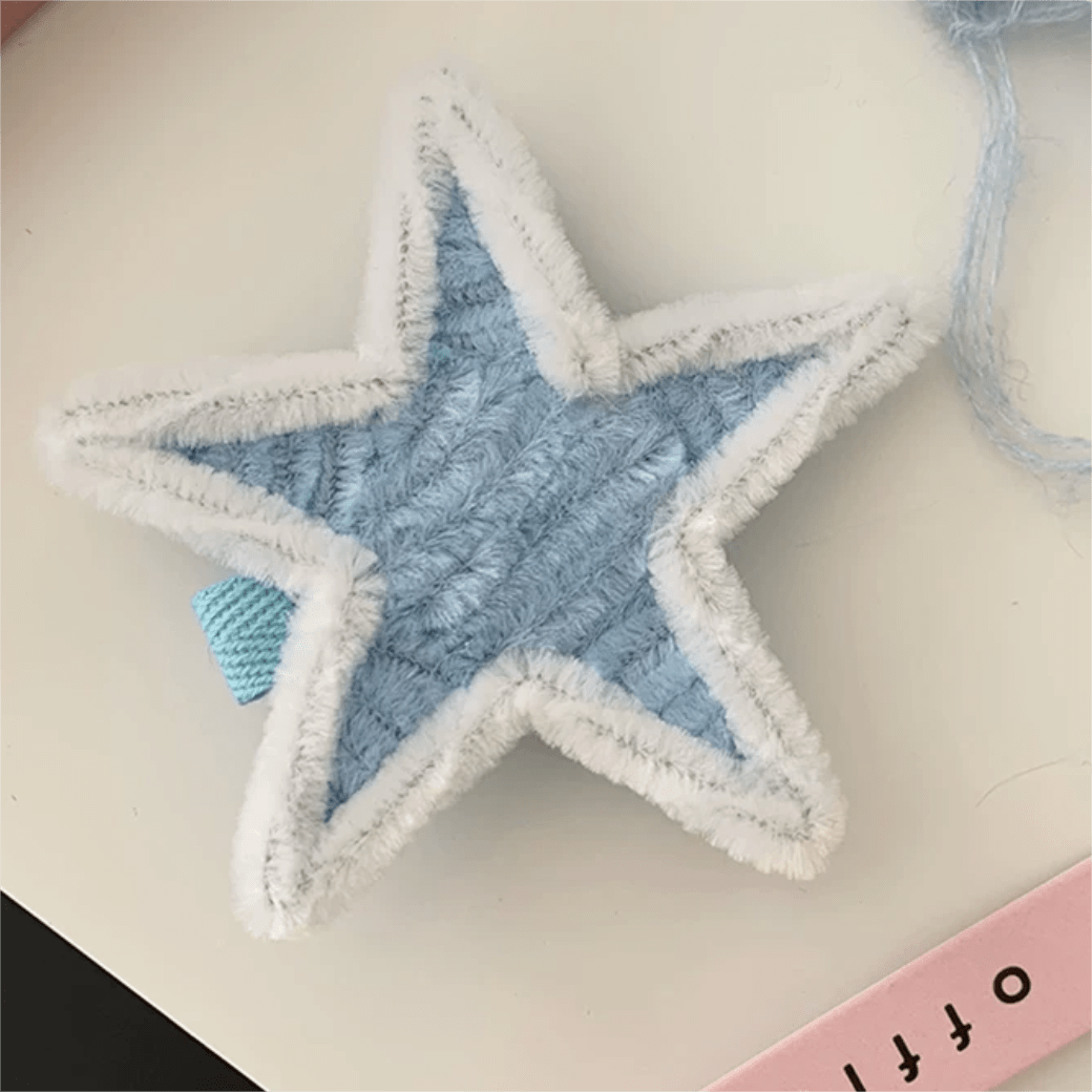 Cute Y2K Plush Star Hair Clip