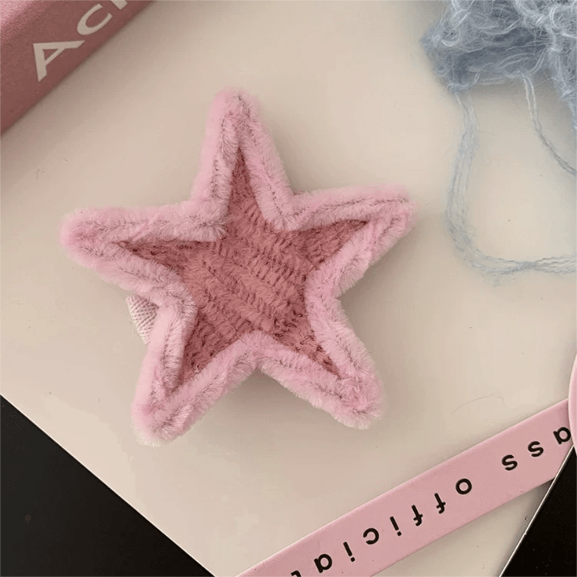 Cute Y2K Plush Star Hair Clip