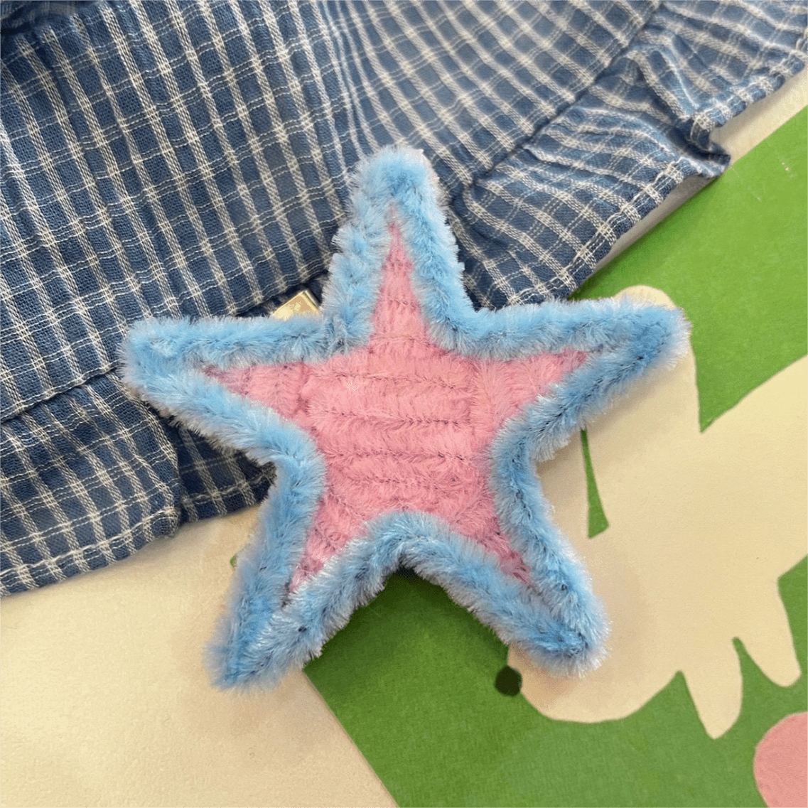 Cute Y2K Plush Star Hair Clip