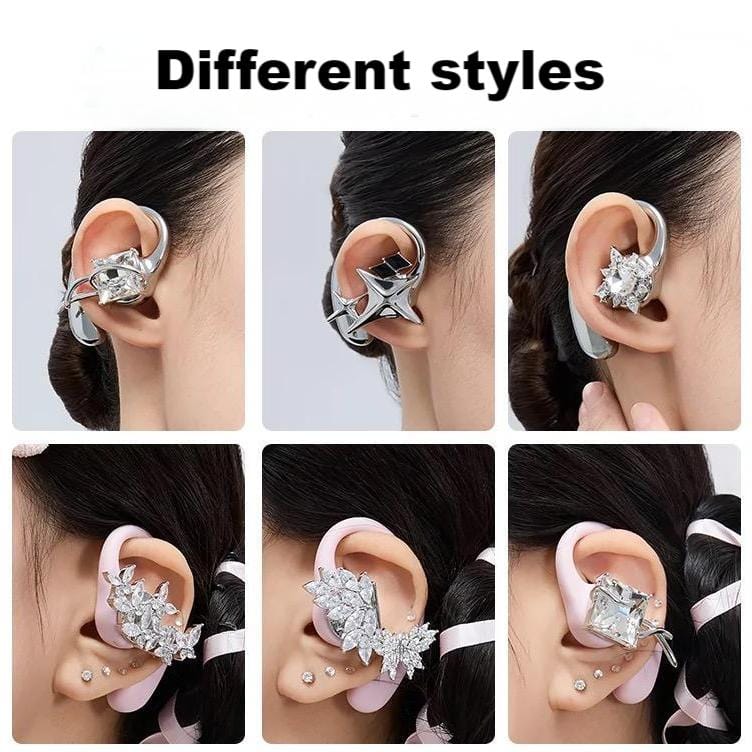 Cyberpunk Replaceable Magnetic Decor Wireless Bluetooth Earphones - ArtGalleryZen