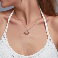 Thumbnail for CZ Inlaid Celestial Star Necklace - ArtGalleryZen