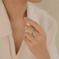 Thumbnail for CZ Inlaid Enamel English Floral Ring - ArtGalleryZen