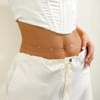 Thumbnail for Dainty 2 Pieces Smile Face Belly Chain Set - ArtGalleryZen