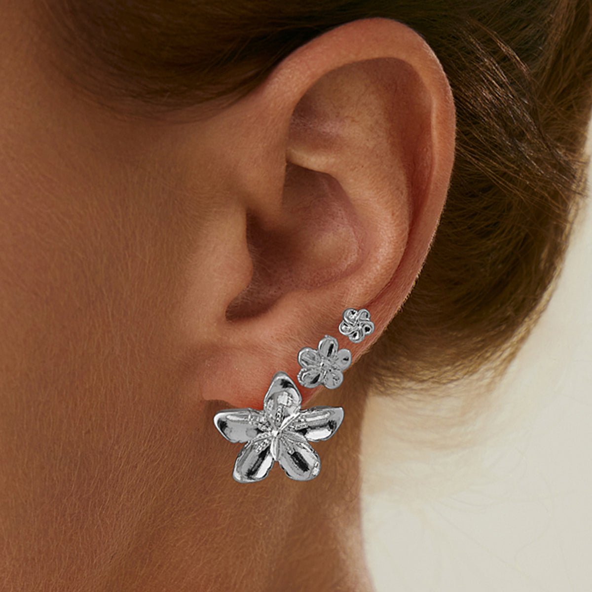 Dainty 3 Pairs Flower Earrings Set - ArtGalleryZen