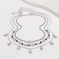 Thumbnail for Dainty 3Pcs Star Tassel Pearl Cable Chain Necklace Set