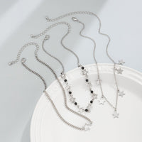 Thumbnail for Dainty 3Pcs Star Tassel Pearl Cable Chain Necklace Set