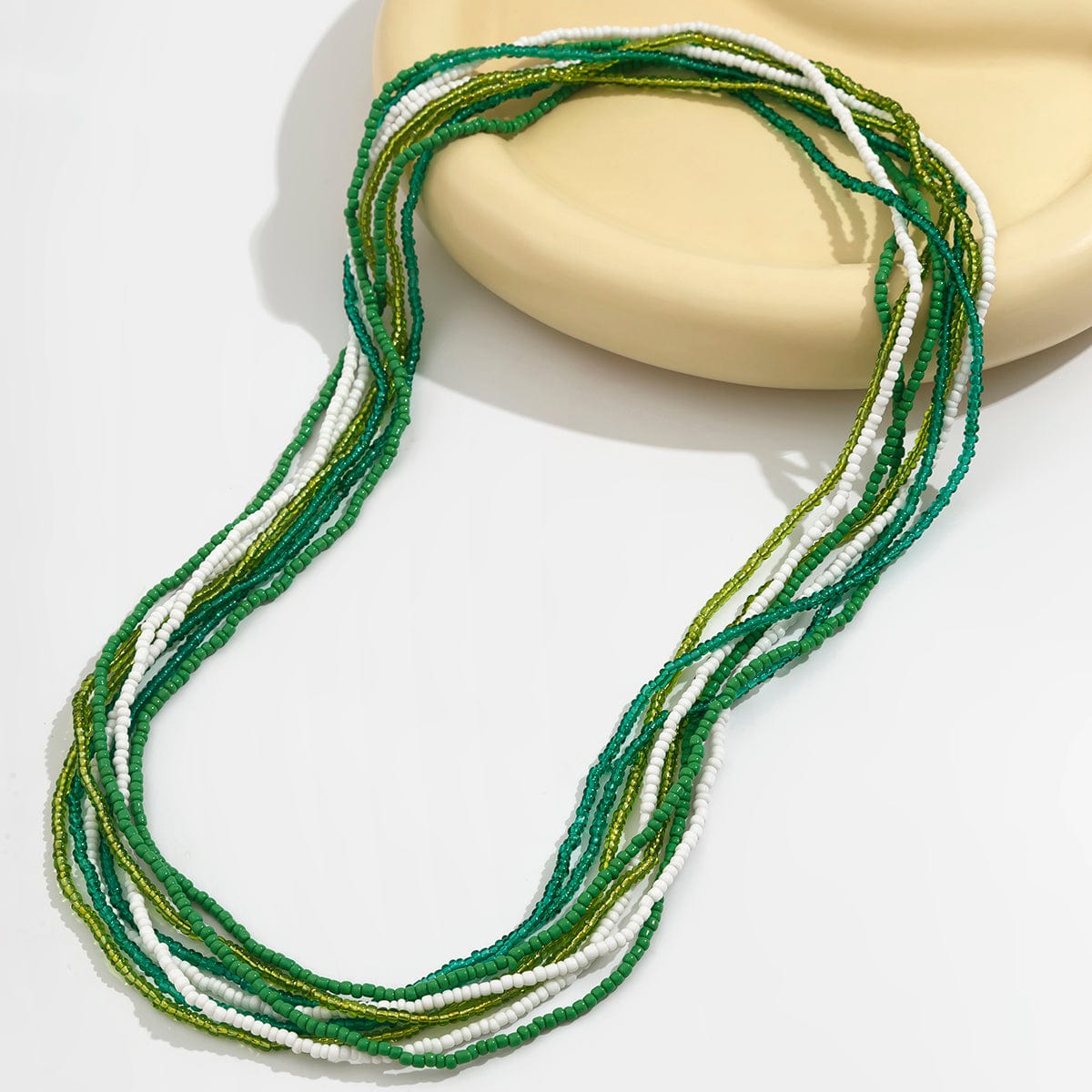 Dainty Boho 8 Pieces Crystal Seed Beaded Belly Chain Set - ArtGalleryZen