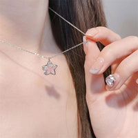 Thumbnail for Dainty Celestial Crystal Moon Phase Star Necklace - ArtGalleryZen