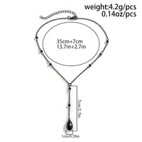 Thumbnail for Dainty Crystal Pendant Y Necklace - ArtGalleryZen