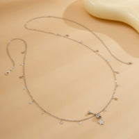 Thumbnail for Dainty Crystal Star Tassel Navel Piercing Belly Chain