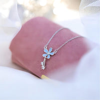 Thumbnail for Dainty CZ Inlaid Enamel Daisy Necklace - ArtGalleryZen