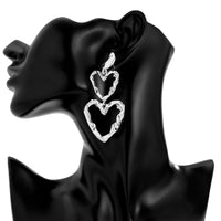 Thumbnail for Dainty Duo Hollow Heart Dangle Earrings