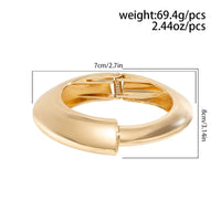 Thumbnail for Dainty Geometric Asymmetric Metallic Bangle Bracelet