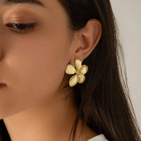 Thumbnail for Dainty Gold Silver Plated Flower Stud Earrings