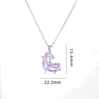 Thumbnail for Dainty Gold Silver Tone Bowknot Heart CZ Pendant Necklace