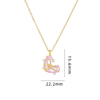 Thumbnail for Dainty Gold Silver Tone Bowknot Heart CZ Pendant Necklace