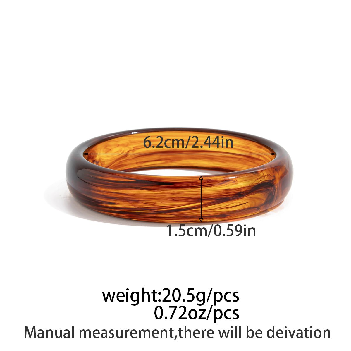 Dainty Gradient Resin Bangle Bracelet Set - ArtGalleryZen