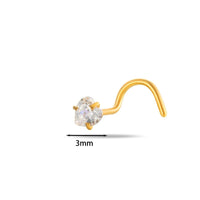 Thumbnail for Dainty Heart Star CZ Stainless Steel Nose Piercing Nose Stud - ArtGalleryZen