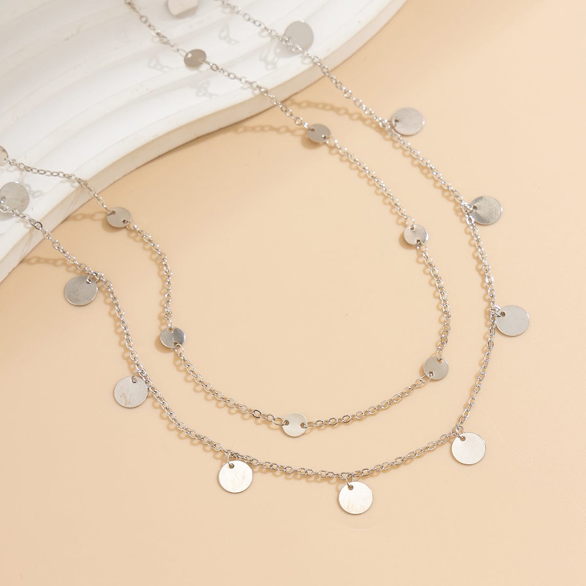 Dainty Layered Sequin Tassel Saturn Belly Chain Set - ArtGalleryZen