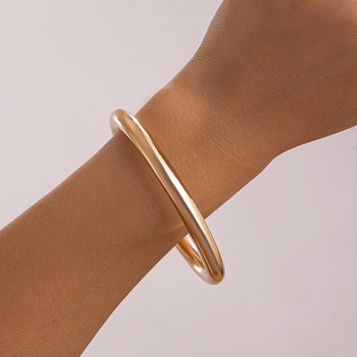 Dainty Minimalist Glossy Bangle Bracelet