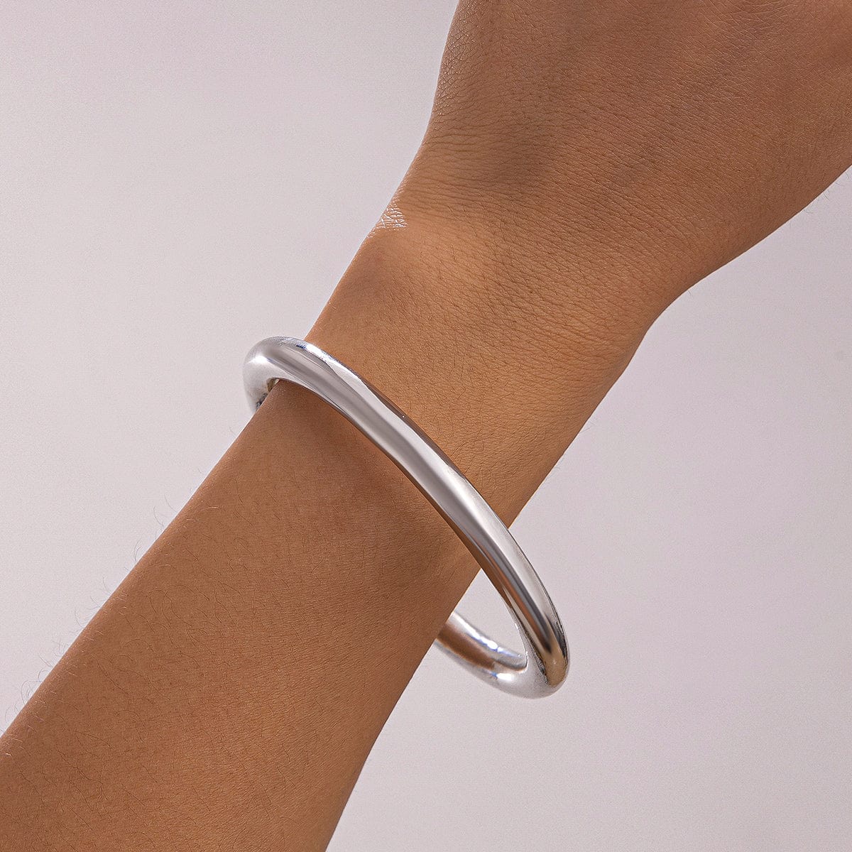 Dainty Minimalist Glossy Bangle Bracelet