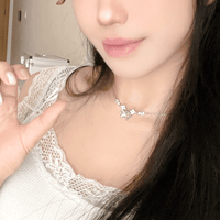 Thumbnail for Dainty Pink CZ Inlaid Butterfly Pendant Cable Chain Necklace - ArtGalleryZen