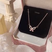 Thumbnail for Dainty Sterling Silver Zirconia Butterfly Necklace - ArtGalleryZen