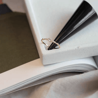 Thumbnail for Dainty Zirconia Diamond Ring - ArtGalleryZen