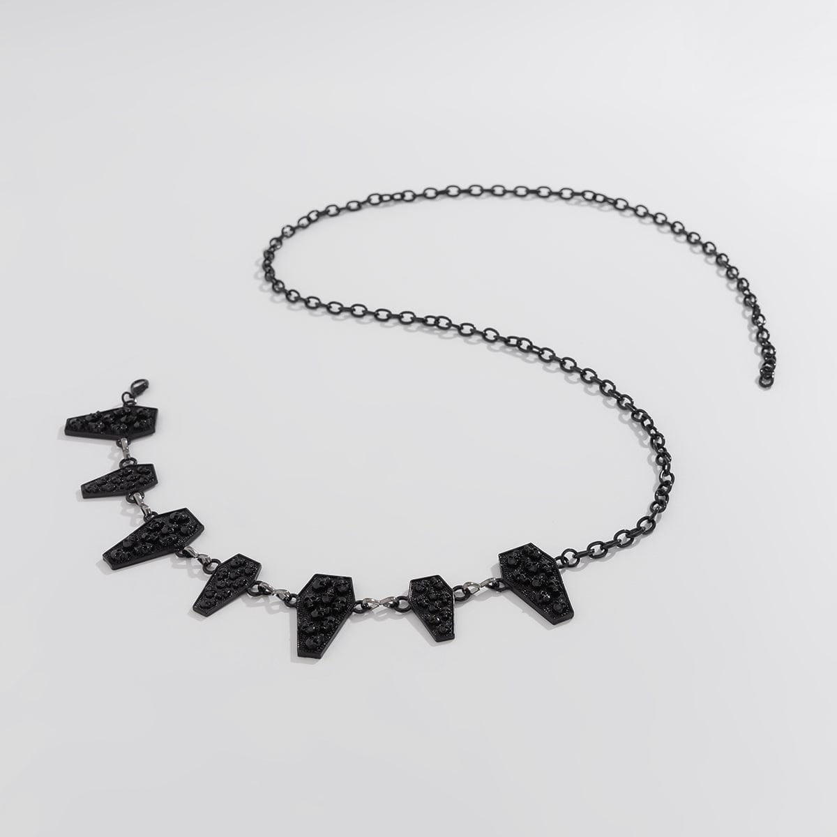 Dark Style Carved Skull Charm Waist Chain