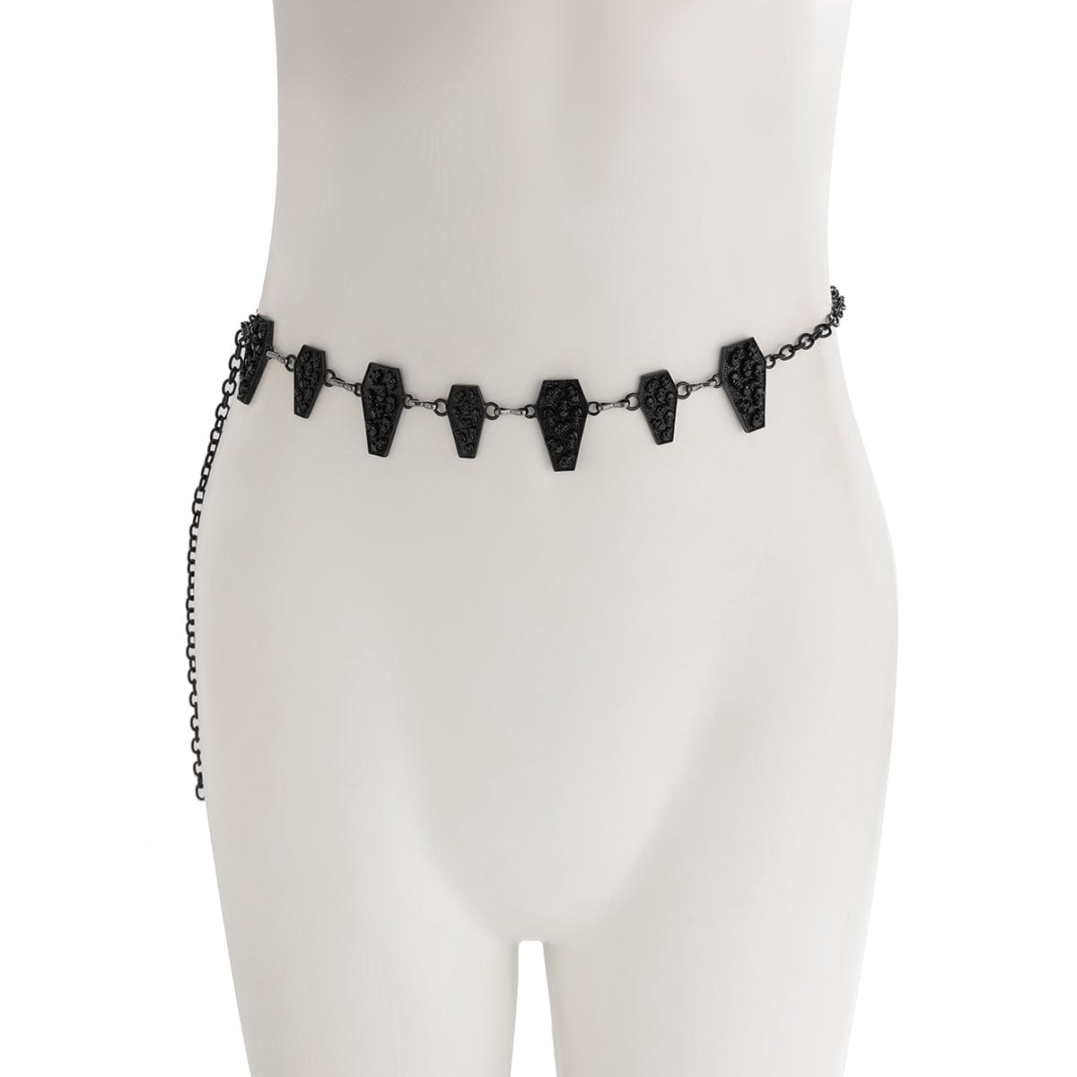 Dark Style Carved Skull Charm Waist Chain