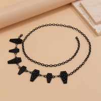 Thumbnail for Dark Style Carved Skull Charm Waist Chain