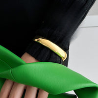 Thumbnail for Delicate Gold Silver Plated Glossy Bangle Bracelet - ArtGalleryZen