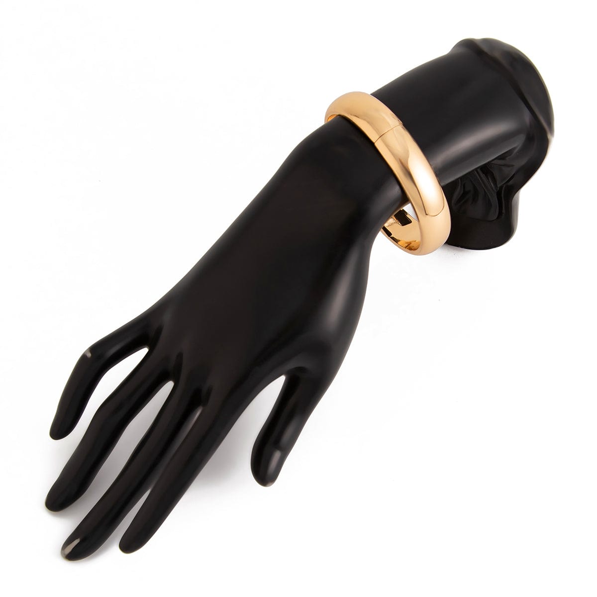 Delicate Gold Silver Plated Glossy Bangle Bracelet - ArtGalleryZen